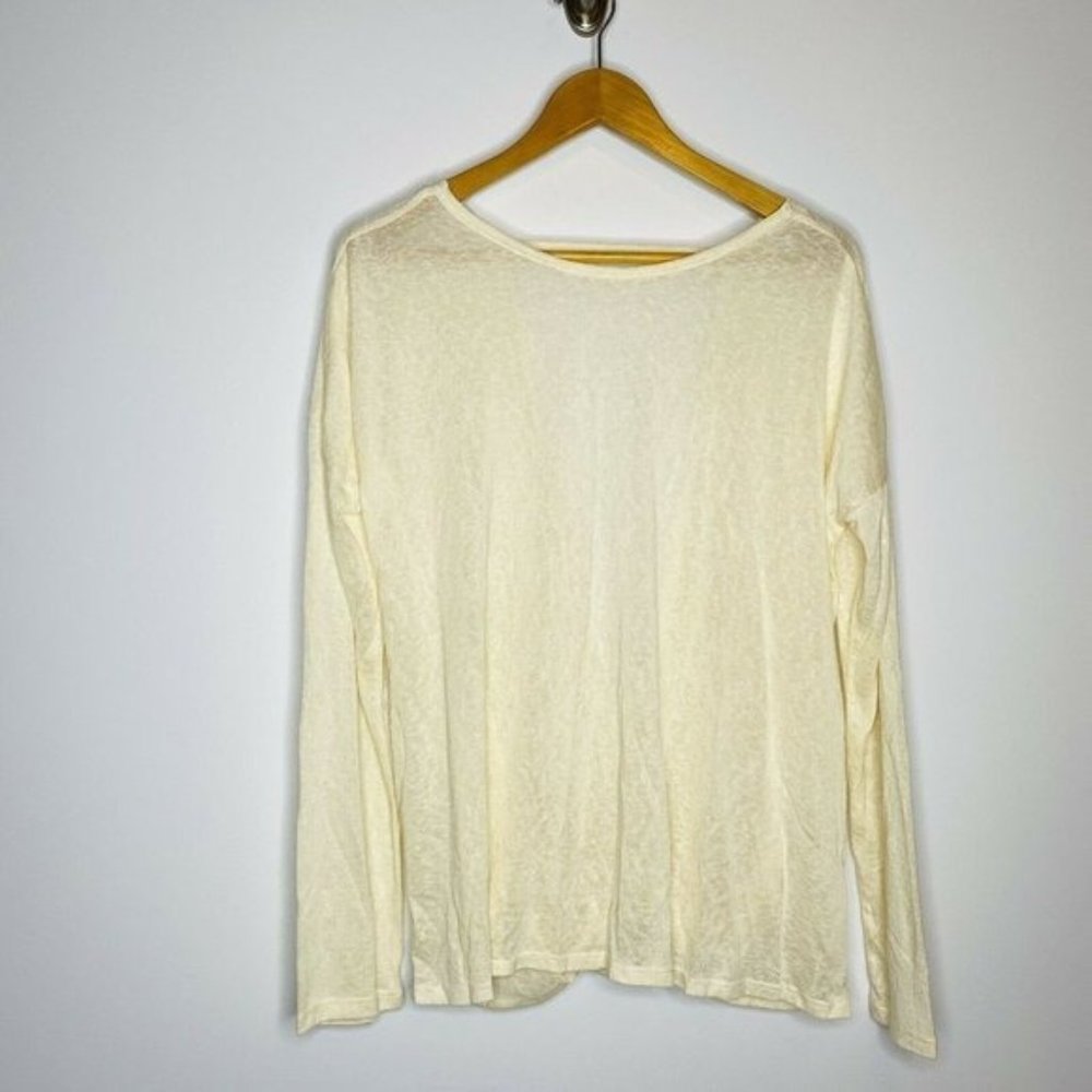 1.4.3. Story By Line Up Open Back Draped Top Cream - Picture 12 of 12